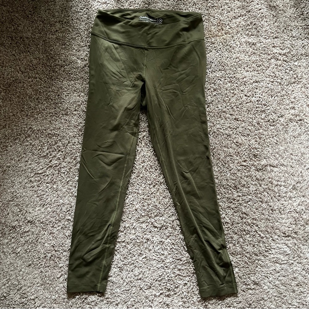 Ankle length outdoor voices high waisted leggings size medium